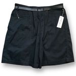 Vintage Jennifer Women Shorts Tailored High Waisted Black Pleated Deadstock Plus Size 20W Photo 4