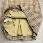 BCBGMAXAZRIA BCBG Max Aria Plaid Pencil Skirt Sz 4 Office Siren Light Acadamia Linen Blend Photo 2