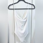 Abercrombie & Fitch  Cotton-Blend Seamless Tank Drapey Bodysuit - White - XS Photo 6