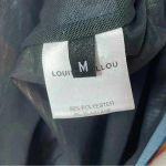 Louisa Ballou Helios Double Layer Mesh Dress Night Blooming Flower Size Medium Blue Photo 8