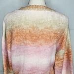No Comment  NY LA Sweater Women’s M Oversized Ombre Cable Knit Pinks Corals Photo 6