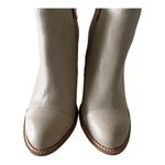 Hush Puppies  Axelle Dewey Beige leather Ankle Booties Size 6.5M Photo 4