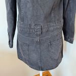 ZARA  The Zoe Denim Dress Washed Black NWT Size Small Mini Shirtdres Long Sleeve Photo 4