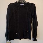 Laura Scott  black knitted sweater size womens small Photo 0