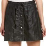 Free People  Beach Jet Black Pleated Mini Skirt Photo 0