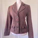 Apt. 9  Burgundy Single Breasted Blazer Photo 0