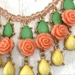 Ny Collection  gold tone 3 tier floral enamel statement necklace Photo 8