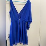 Sam Edelman  blue xs women’s off the shoulder party dress cocktail Photo 3