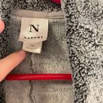 Natori  plush open front cardigan pockets gray small Photo 1