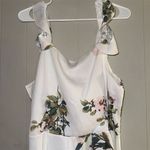 Noctflos‎ Women's XL White Floral Sleeveless Midi Dress Party Cocktail Photo 5