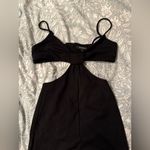 Olivaceous  Black Jumpsuit with Cut Outs Photo 3