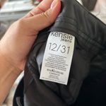 Kensie Kenzie Jeans Black High Waisted Straight Leg Leather Pants Size 12 W31 Photo 5
