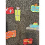 Woolrich ‎ Wool Sweater Women M Quarter Zip Christmas Present Embroidery Holiday Photo 4