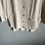 Maison Jules Cream Longline Button Down Waffle knit Cardigan Photo 2