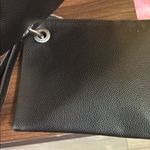 French Connection  Black Leather Wristlet Wallet Photo 3
