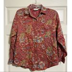 Van Heusen  For Her Floral Button Down with Shoulder Pads Photo 0