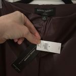 Banana Republic NWT BURGANDY FAUX vegan leather legging  factory size medium Photo 1
