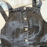 Free People Black Wash Denim Dress Size Small Photo 2