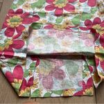 Boden Floral Linen Spaghetti Strap Sundress Resort Wear Size 10 White Pink Retro Photo 8