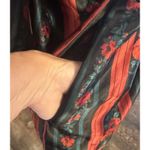 VTG Satin Nightgown & Robe Set Sz LG Black/Red Floral Sexy Nightie Feminine EUC Photo 7