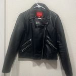 Guess Women's Venom Cropped Moto Long-Sleeve Zipper Jacket Pleather Photo 1