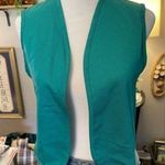 Girl Scouts vintage 1970s official uniform vest in teal. Size undefined Photo 0