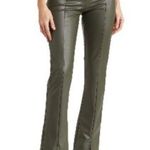 RDI NWT  Faux Vegan Leather Front Slit Flare Pants High Rise Xs Photo 1