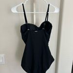 Relleciga  Women's Black Ruched One Piece Swimsuit Tummy Control One piece Photo 4