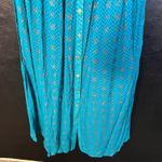 Avaasa Turquoise Button Front Midi Dress Size Small Blue Photo 4