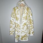 Wear To Love Fuzzy Hooded Cardigan Open Front Mustard Cozy Sweater TX READ SIZE Yellow Size XL Photo 4