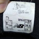 New Balance Women's US Size 6 Leather Lace Up Walking Sneakers Black WW577BK Photo 5