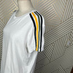 n:philanthropy ‎ Verbena Stripe Shoulder T-Shirt in White Size US Medium Photo 7