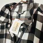 MARRISA WEBB Women's Black & White Gingham Plaid Wrap Midi Dress Size Medium Photo 9