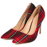 Liliana  Heels Red Plaid Photo 0