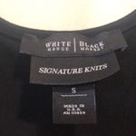 White House | Black Market WHBM Signature Knits Little Black Ruffled Dress, size small Photo 4