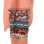 Free People NWT  Desert Orange Waffle Thermal Sweater Knit Long Sleeve Top Large Photo 5