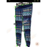 Style & Co 023-019 Women boho style lounge pants size L Large Blue Drawstring Sleep Pj Photo 3