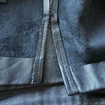 Vintage Black Leather High Rise Skirt With Back Slit Size 6 Photo 9