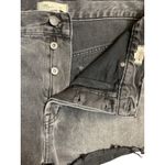 Madewell  Black Wash Raw Hem‎ Button Fly High Rise Relaxed Denim Shorts Size 31 Photo 5