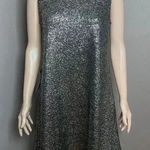 The Limited  Black and Gold Sparkly Sleeveless Dress Size Medium -Holiday/Party Photo 0