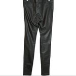 Aritzia Wilfred Free Army Green Faux Leather Zip Up Leggings Size 6 Photo 2