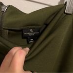 Worthington  Dark Green Pencil Skirt with Button Accents Photo 3