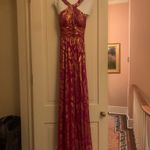 BHLDN Mattox Dress  Aidan Sequin Cocktail Gold Metallic 4 Photo 1