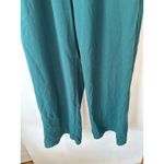Blue Rain  Jumpsuit Mock Neck Flutter Sleeve Wide Leg Green Women's Size L Photo 2