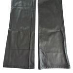 We Wore What Black Vegan Leather Lace Front Flared Hem Pants Women’s Size 25 NWT Photo 5