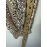 Ellison Sequin Jogger Pants in Champagne Beige Size M Holidays Glam Photo 6