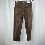 RE/DONE 70s Ultra High Rise Stove Pipe Leg in Washed Chocolate Size 27 Photo 4