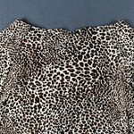 Susan Lawrence Leopard Print Top Med 3/4 Sleeve Ruched V-Neck Made In USA Photo 10