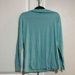 PINK - Victoria's Secret VS PINK Teal Blue Long Sleeve Logo T-Shirt Photo 1