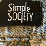 Simple Society  Jeans | Mid-Rise Denim Cargo Joggers |  Blue | Size: 29 # 1504 Photo 3